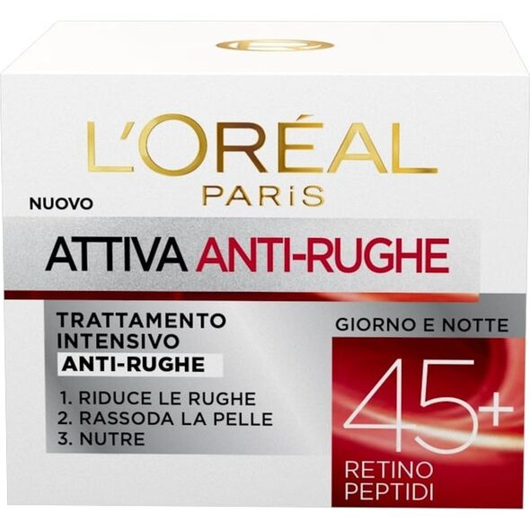 L’Oreal Paris Attiva Anti-Rughe Przeciwzmarszkowy krem do twarzy 45+ na dzień i noc 50ml