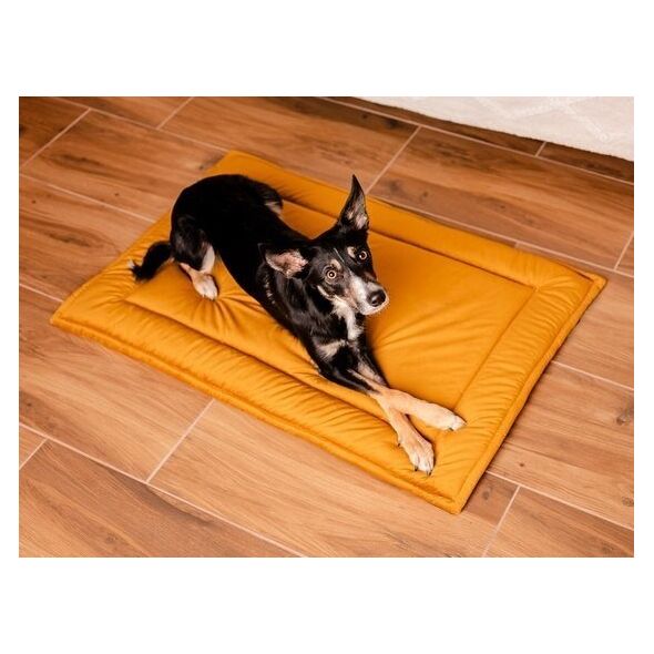 Mimikoko MIMIKO Pets Mata Velvet 100x70cm musztarda