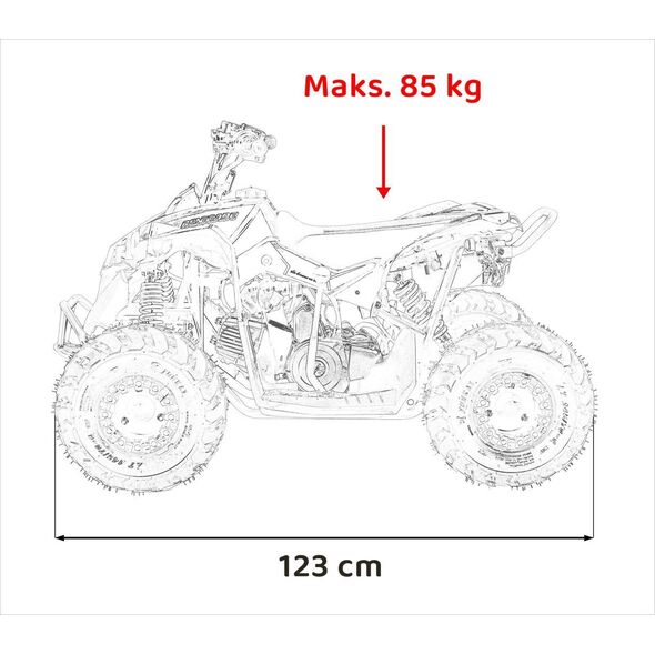 1DEA.me Pojazd Quad Spalinowy RENEGADE HIPERFECT 110CC Czerwony