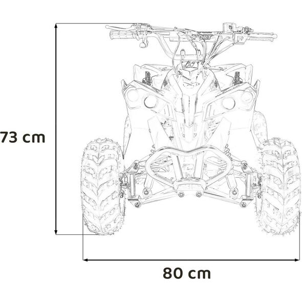 1DEA.me Pojazd Quad Spalinowy RENEGADE HIPERFECT 110CC Czerwony