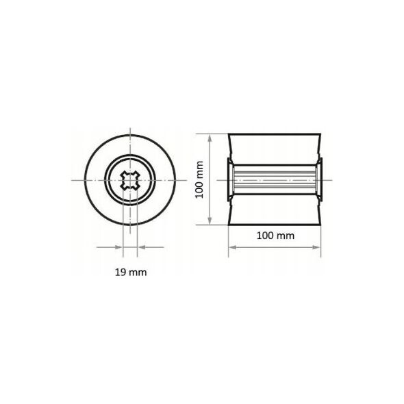 Bosch LUKAS ROLLER GRINDING WHEEL 100mm x 100mm P 80 FOR SADDING MACHINE LWL 100100 B.19