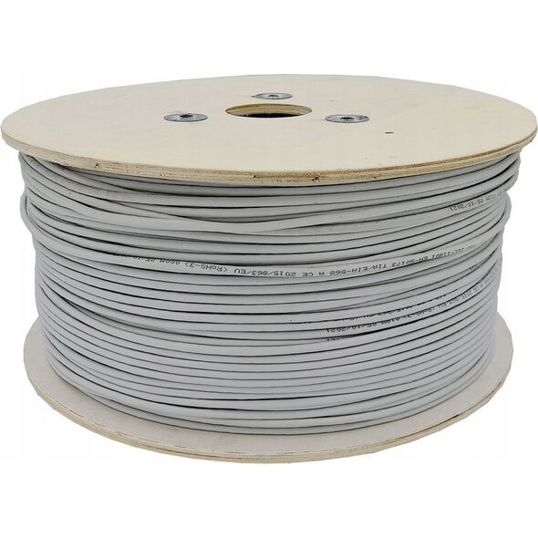 Digitus Kabel instalacyjny DIGITUS kat.5e, U/UTP, Eca, AWG24/1, PVC, 500m, szary, szpula