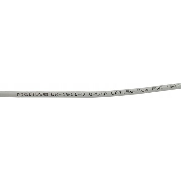 Digitus Kabel instalacyjny DIGITUS kat.5e, U/UTP, Eca, AWG24/1, PVC, 500m, szary, szpula