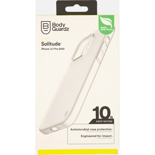 BodyGuardz BodyGuardz Solitude Clear Case for the 2022 iPhone 14 Pro Max standard