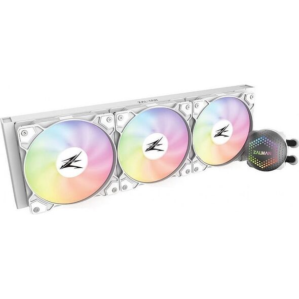 Chłodzenie wodne Zalman Zalman ALPHA36 White CPU Liquid Cooler 360mm Radiator 3 x 120 mm Fan ARGB pump Dual Procesor Chłodnica cieczy all-in-one 12 cm B