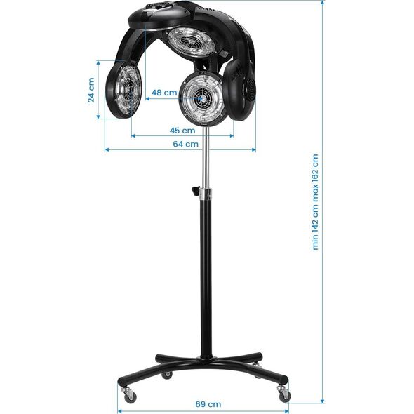Activeshop Gabbiano infrazon stojący GL-505S czarny