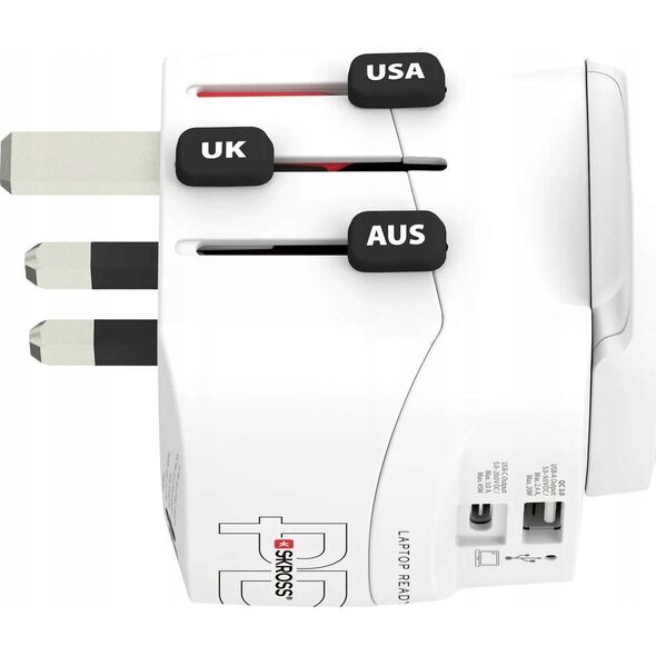 Skross Adapter podróżny PRO Light USB AC45PD