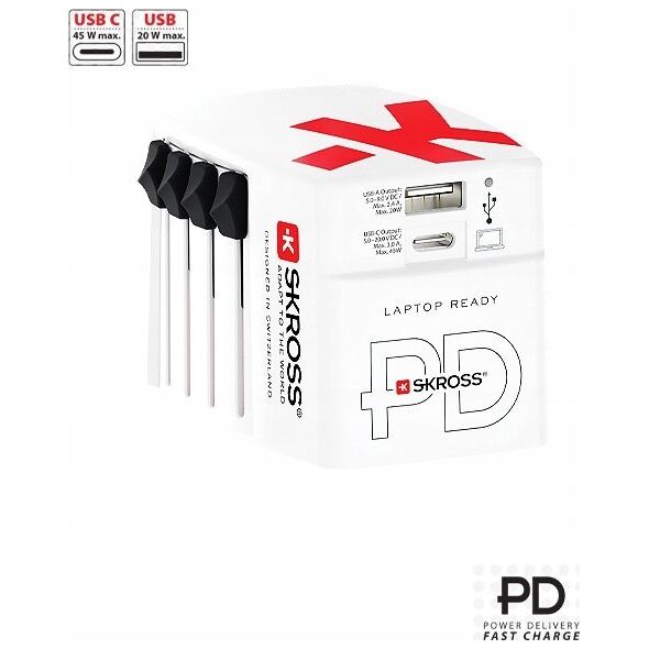 Skross Adapter podróżny World USB Charger AC45PD
