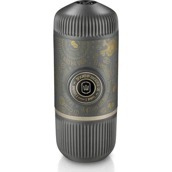 Ekspres ciśnieniowy Wacaco Pusiau automatinis maltos kavos aparatas su dėklu WACACO NANOPRESSO DARK SOULS Pilkas