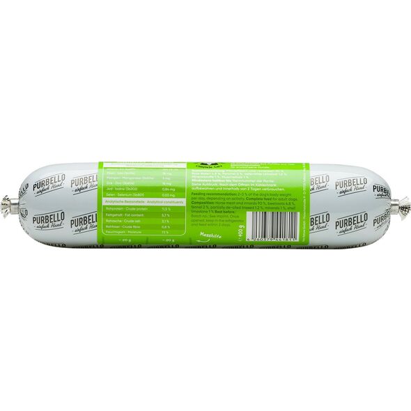 Purbello Dog Monoprotein Sausage Konina 400g