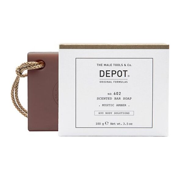 Trussardi Depot, 600 Body Solutions No. 602, Botanical Complex, Cleansing, Mystic Amber, Scented Soap Bar , 100 g For Men