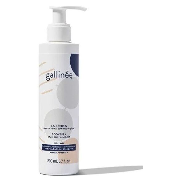 ProBiotics Gallinee, Body Care, Prebiotics & Probiotics & Postbiotics, Hydrating, Body Milk, 200 ml For Women