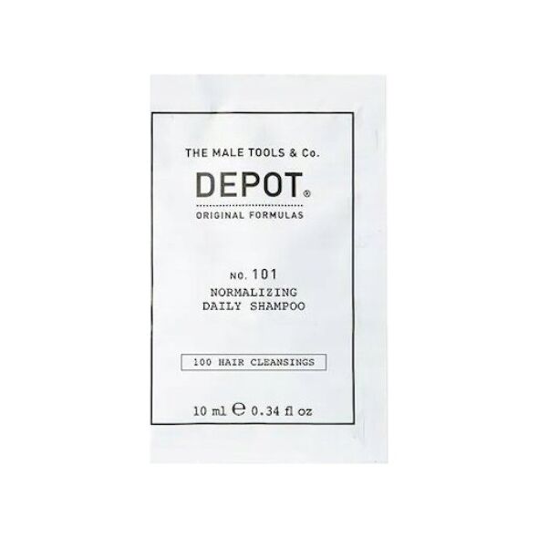 Milk Shake Depot, 100 Hair Cleansing No. 101, Botanical Complex, Hair Shampoo, Normalizing, 10 ml For Men