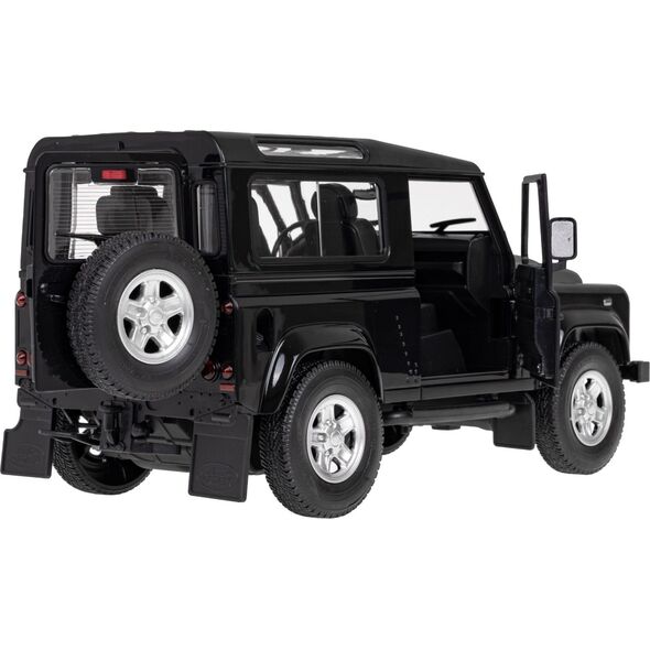 Rastar Land Rover Defender czarny RASTAR model 1:14 Zdalnie sterowanie auto + Pilot 2,4 GHz + Ręcznie otwierane drzwi