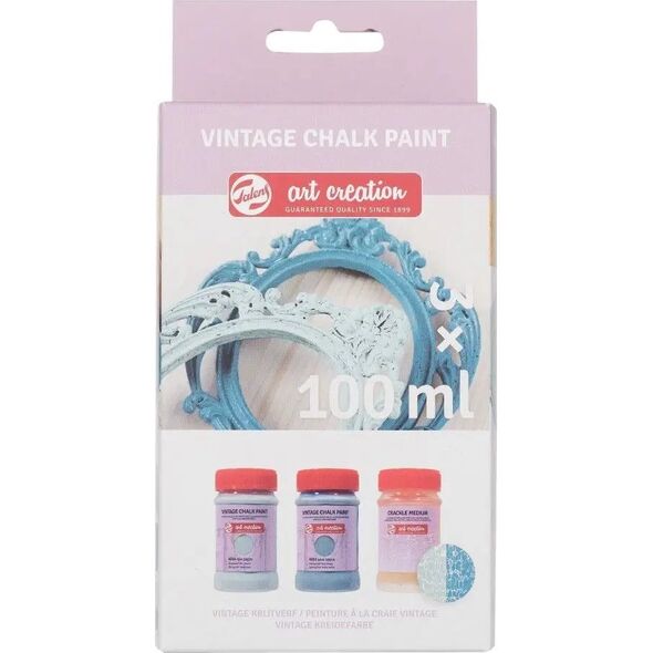 Talens Talens Art Creation Vintage Chalk set Blues | 2 x 100 ml + crackle medium