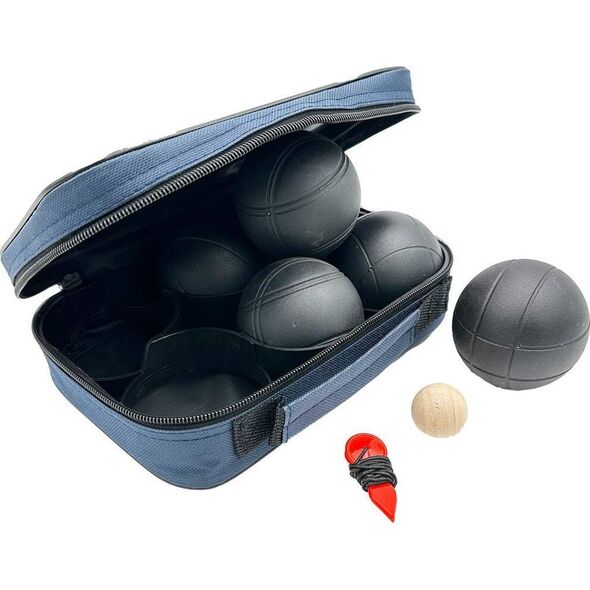 Enero KULE DO GRY 6 SZT- BOULE PETANQUE CZARNE POKROWIEC ENERO PRO