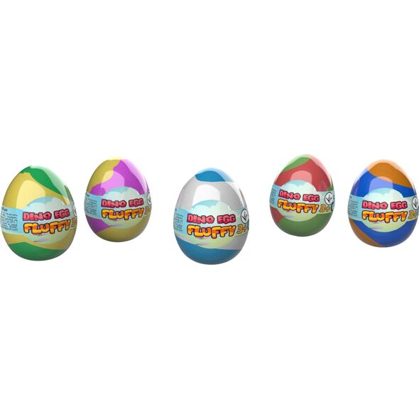 LeanToys Slime Glutek Antystresowy Fluffy Egg Jajo Dinozaura Rozciągliwy 40 ml