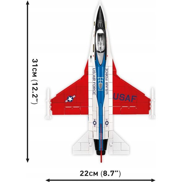 Cobi COBI 5892 Armed Forces Samolot myśliwsko-szturmowy F-16 (YF-16) First Flight 1974 375 klocków
