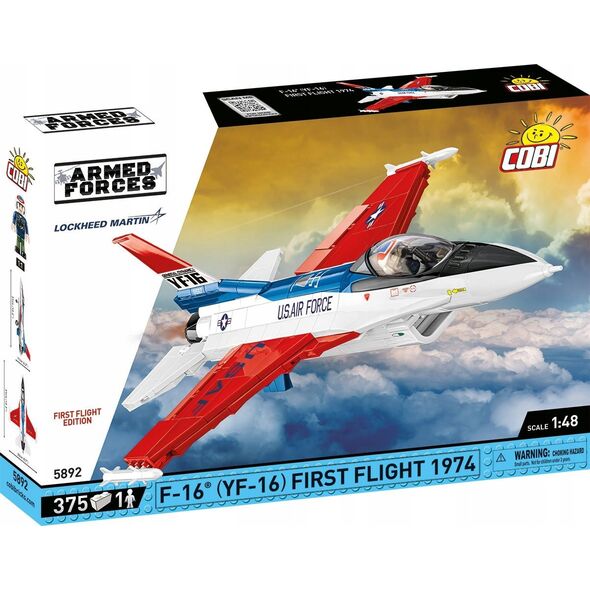 Cobi COBI 5892 Armed Forces Samolot myśliwsko-szturmowy F-16 (YF-16) First Flight 1974 375 klocków
