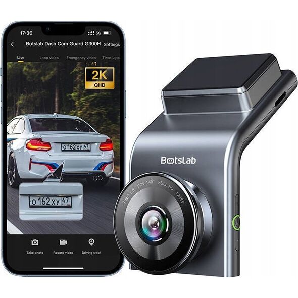 Wideorejestrator 360 Botslab G300H Pro Dash Camera - Black