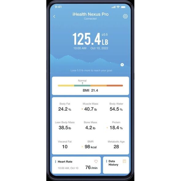 iHealth iHealth HS2SPRO Nexus Pro Wireless Body Composition Scale, Black