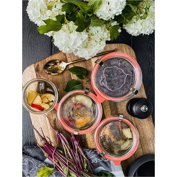 Jata WECK Cylindrical Jar 1040ml Set of 6