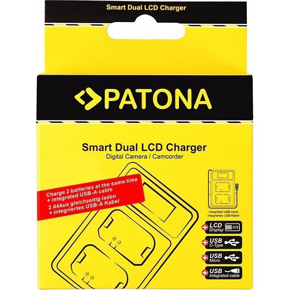Ładowarka do aparatu Patona PATONA 141622 ładowarka akumulatorów Akumulator aparatu cyfrowego USB