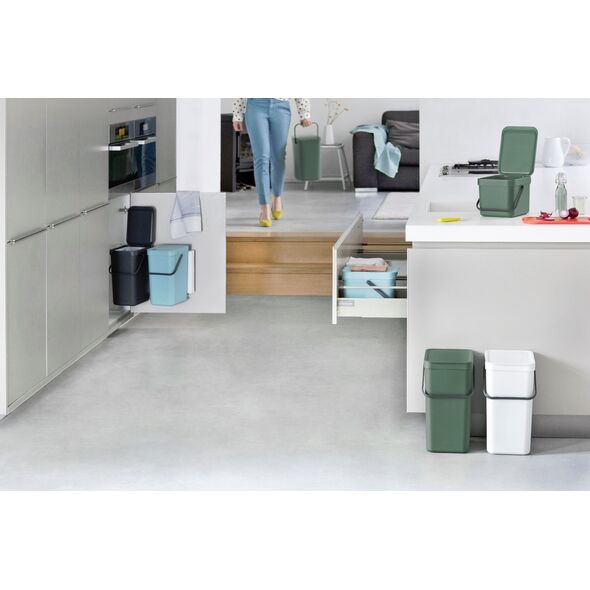 Kosz na śmieci Brabantia Brabantia Sort & Go Waste Bin Jade Green 3 L