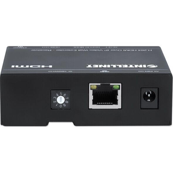 System przekazu sygnału AV Intellinet Network Solutions Intellinet 208345, 1920 x 1080 pixels, AV receiver, 500 m, Black, HDCP