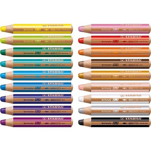 Stabilo STABILO woody 3 in 1, Assorted colours, 6 pc(s)