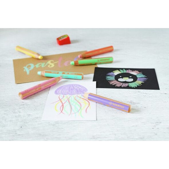 Stabilo STABILO woody 3 in 1, Assorted colours, 6 pc(s)