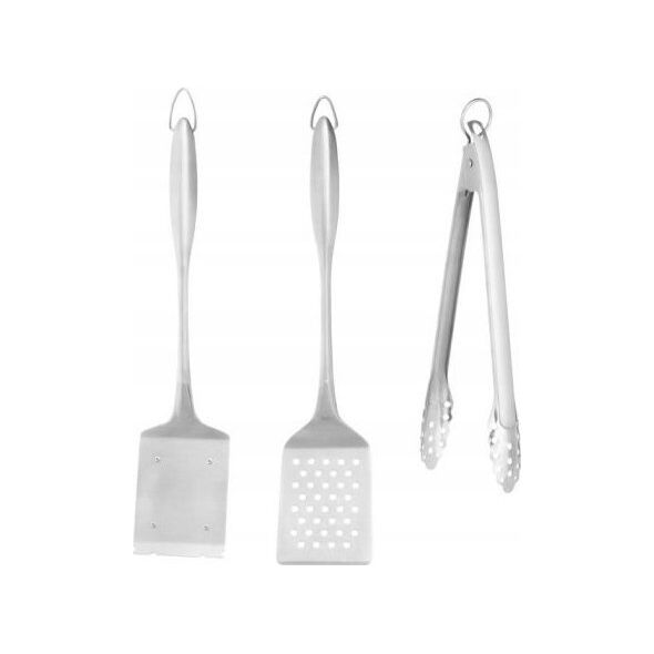 Mustang MUSTANG BBQ TOOLS 3PCS STAINLESS STEEL