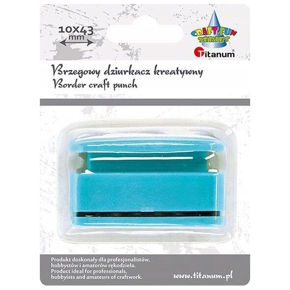 Titanium Dziurkacz z motywem Falbanka serca 10x43mm