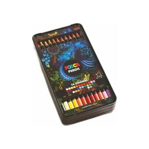 Posca Posca - Color Pencils - Bright and intense colors (36 pcs) (402005)
