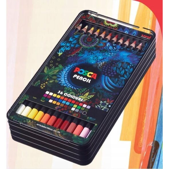 Posca Posca - Color Pencils - Bright and intense colors (36 pcs) (402005)