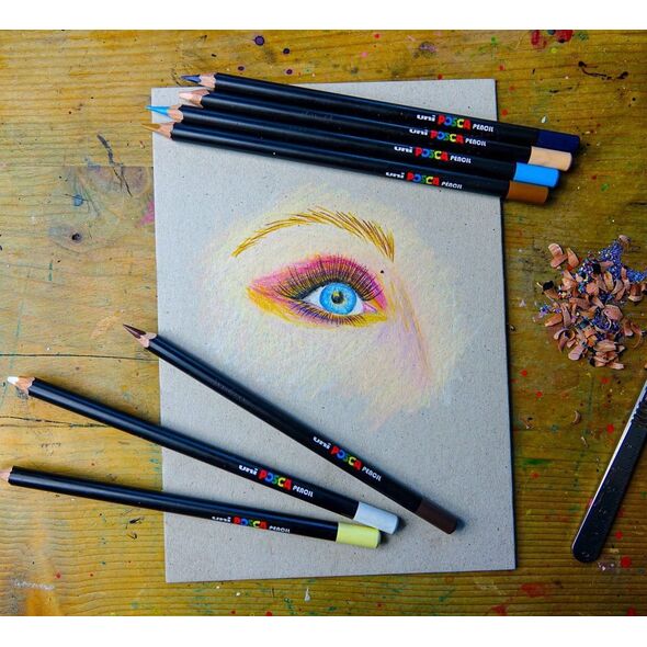 Posca Posca - Color Pencils - Bright and intense colors (36 pcs) (402005)
