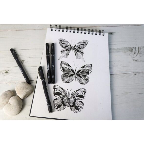 UNIBALL Uni - Fineliner, Hard Lettering Set (6 pcs) (401236) /Arts and Crafts