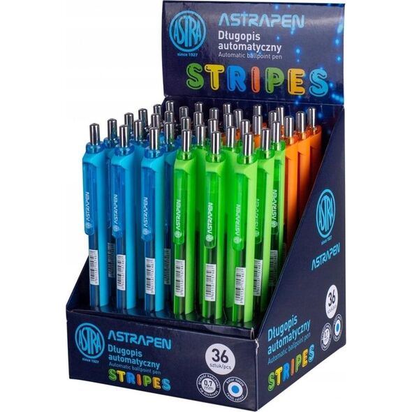 Astra Długopis automatyczny Pen Stripes (36szt) ASTRA