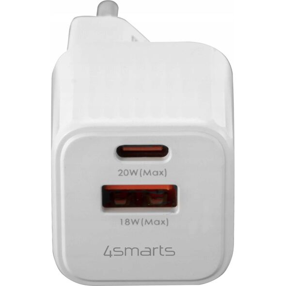 Ładowarka 4smarts 4smarts VoltPlug Duos Mini PD 20W + USB-C Kabel, weiß