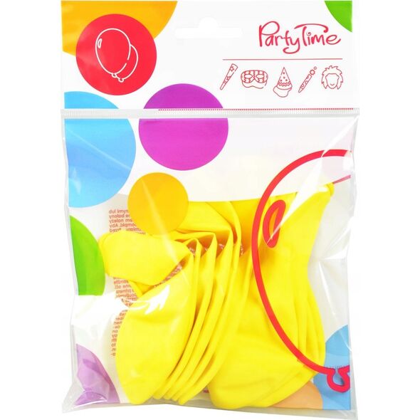 Arpex Balony pastelowe jednokolorowe żółte 24cm 10szt