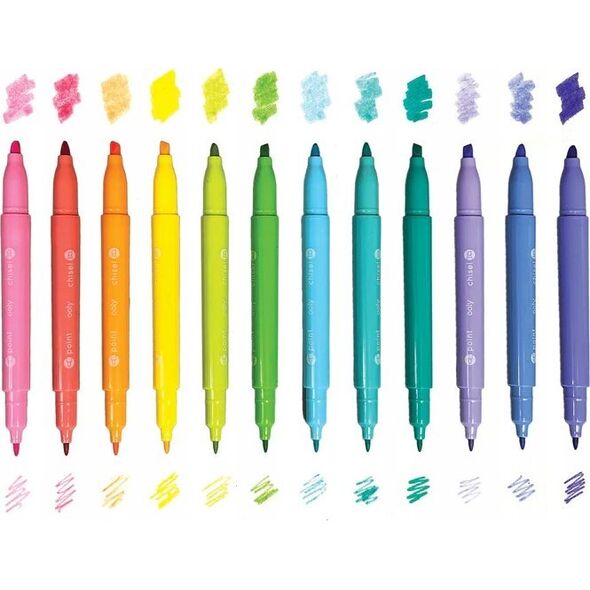 Teka Flamastry pastelowe Pastel Hues 12 kolorów