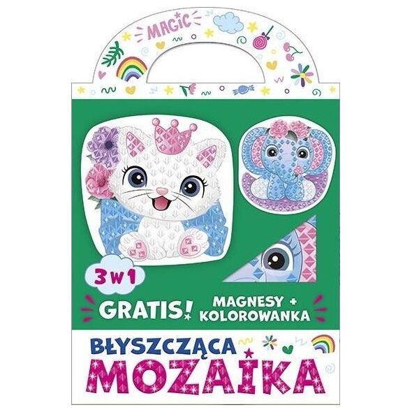 Teka Błyszcz±ca mozaika 3w1 - Kotek i słonik