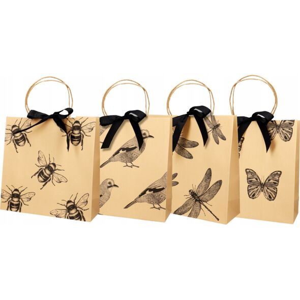 Incood Torba prezentowa kraft 28x28cm z kokard± mix