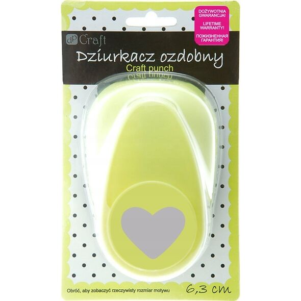 DP Craft Dziurkacz ozdobny 6,3cm serce