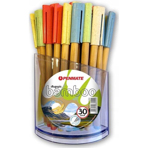 Teka Długopis Bamboo BP-102 mix (30szt) PENMATE
