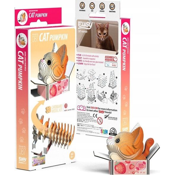 Teka Kotek Pumpkin Eugy. Eko Układanka 3D