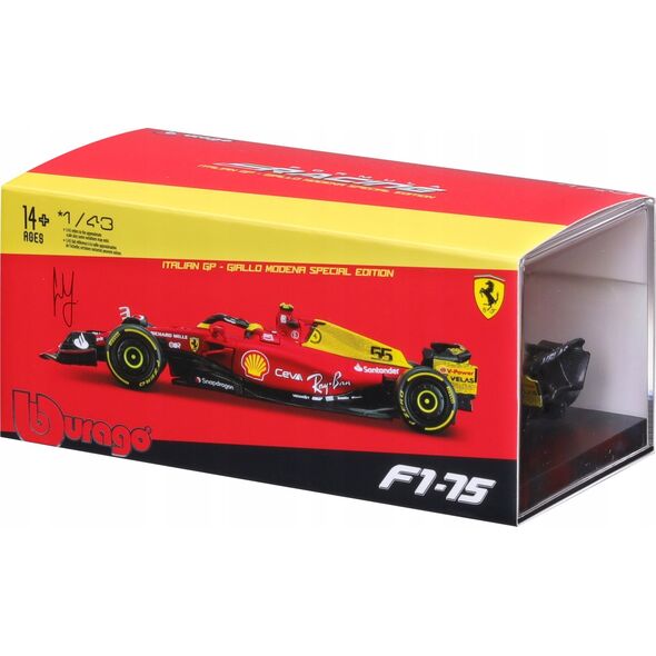 Bburago Ferrari Racing F1-75 Italian GP 2022 #55 BBURAGO