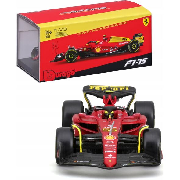 Bburago Ferrari Racing F1-75 Italian GP 2022 #55 BBURAGO