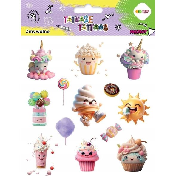 BaByliss Tatuaże zmywalne Sweets HAPPY COLOR