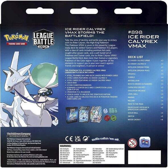 Figurka Pokemon Pokémon Poke Battle Deck League Calyrex VMAX - Assorted